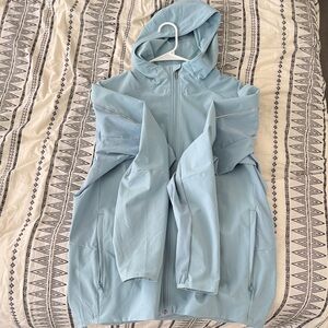 Lululemon Light Blue Hooded Zip-Up Jacket